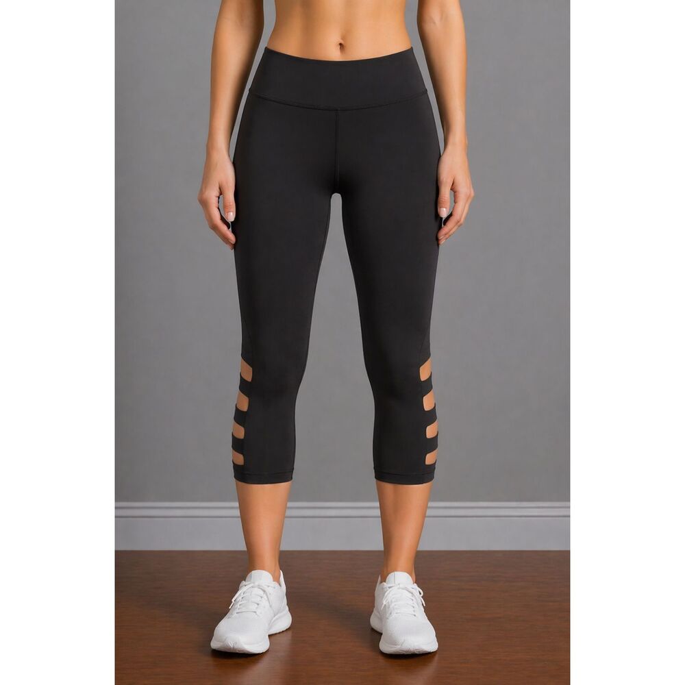 Sam Edelman Reflective Legging With Side Banding Black M